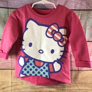 Hello Kitty Hi-Lo Swtshrt with Cuffed Sleeves 3T